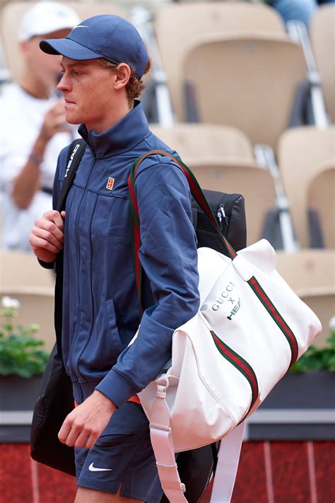 sujet gucci sniper|Jannik Sinner's Custom Gucci Duffle Takes Tennis Gear to.